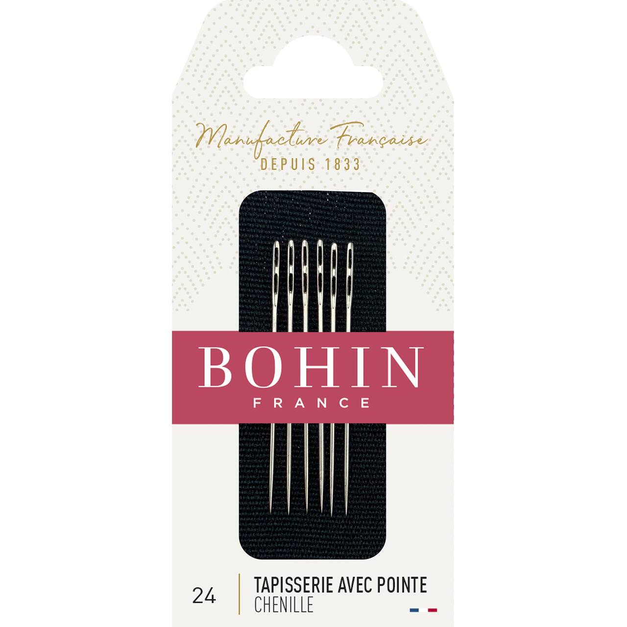 Bohin Double Eye Chenille Size 24 Hand Needles, 6ct.